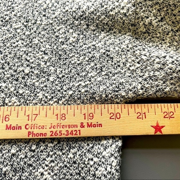 Madewell Tunic Sweater Mock Turtleneck High/Low Oversized  Black, White Size XS - Picture 7 of 8